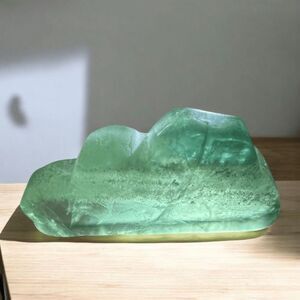 Green Fluorite Crystals‎ Cloud Carving  (#5)